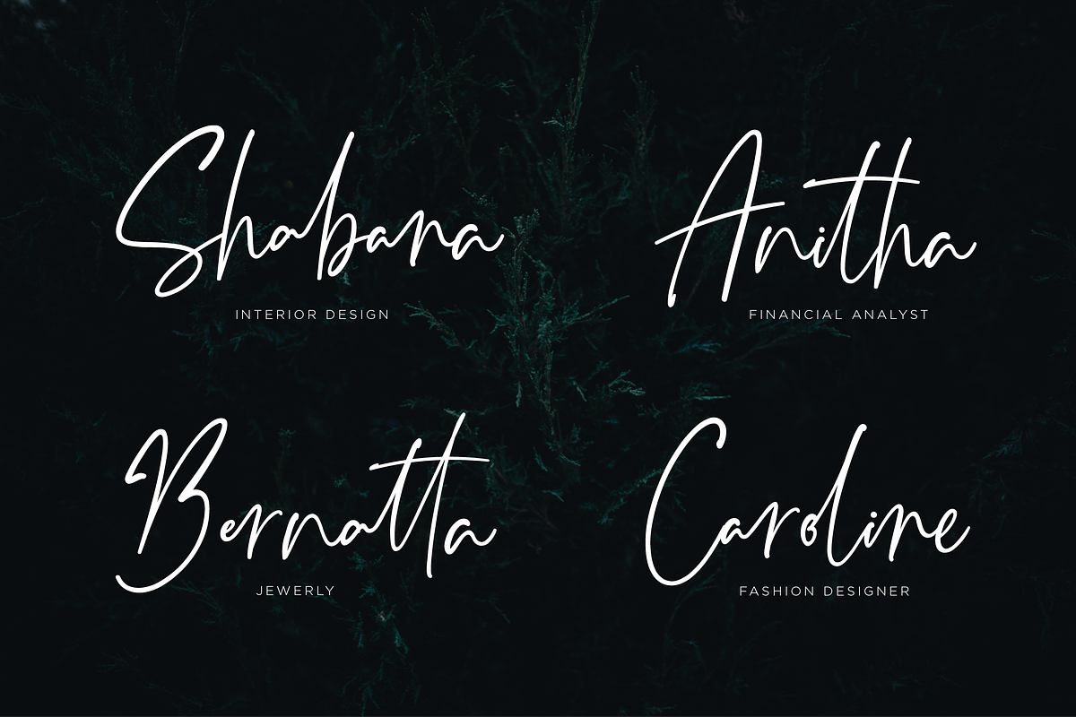 Monatta - Luxury Signature Font preview 6