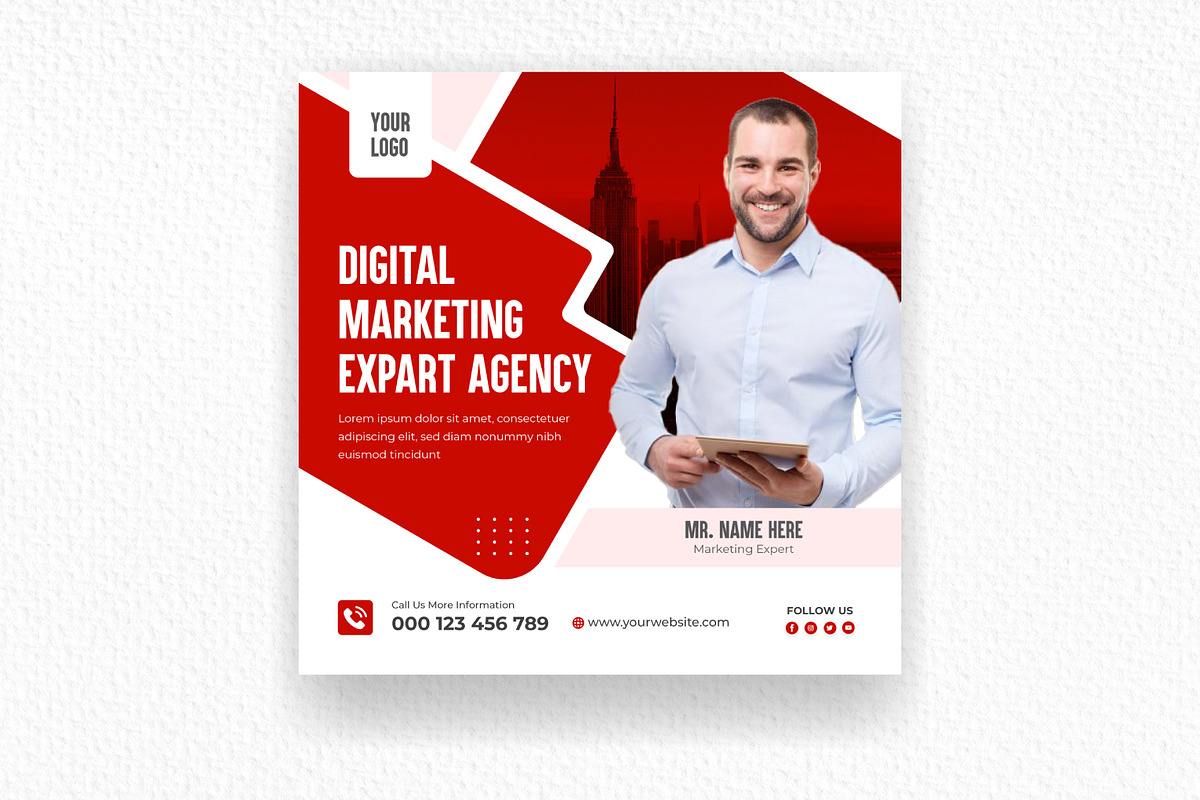 Digital Marketing Agency Social Medi, a Social Media Template by Mk_Studio (Photo 4 of 6)