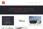 Portfolio Website - 2 Pages, a Websites & App Template by Creatiph Market (Thumbnail 1 of 2)
