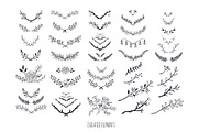 Boho floral line art hand drawn set, a Decorative Illustration by Wild Muse (Thumbnail 2 of 7)