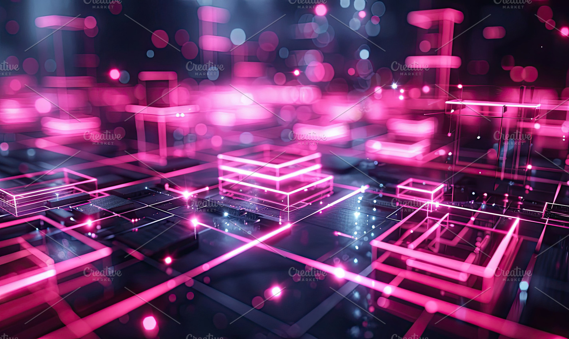 Vibrant abstract image showcasing gl, a Photo by LOGOCREATIVE