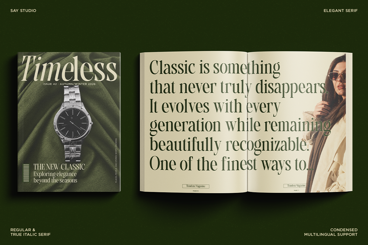 Grevila - Condensed Serif Font, a Serif Font by Say Studio (Photo 8 of 10)
