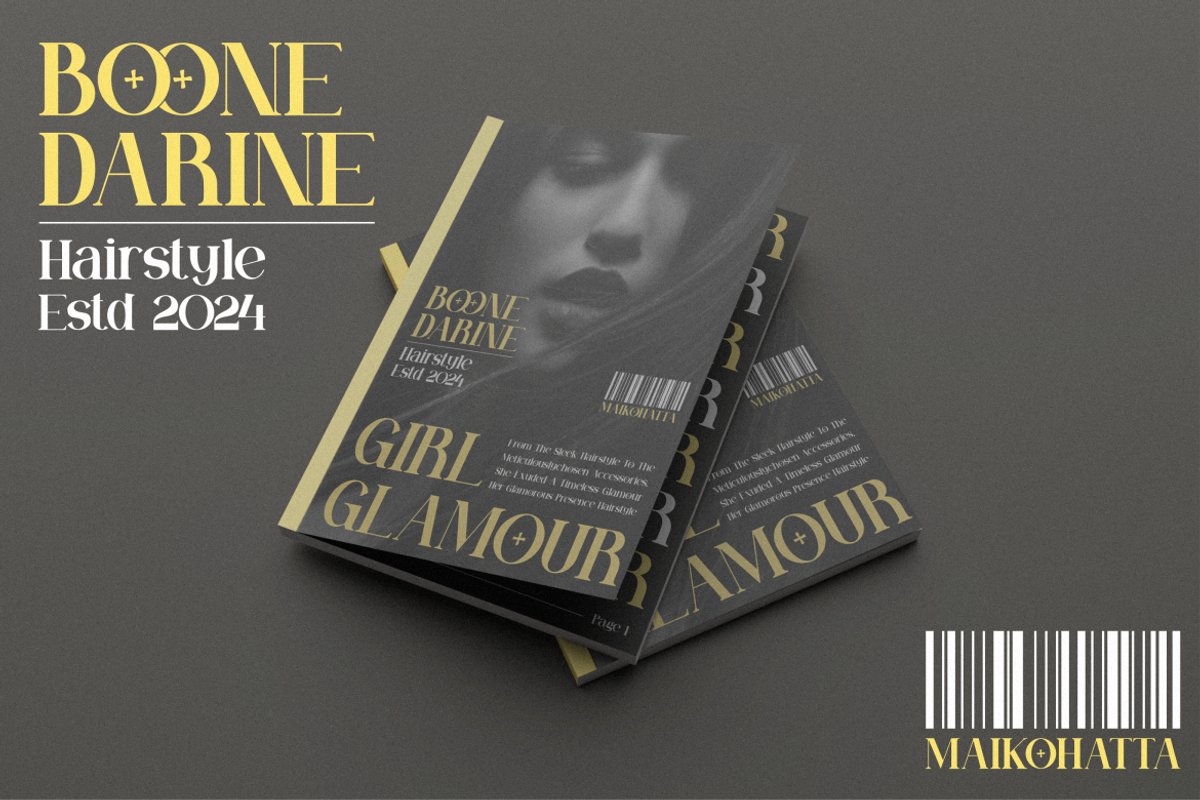 Boone - Modern Serif Font, a Serif Font by MaikoHatta (Photo 3 of 6)