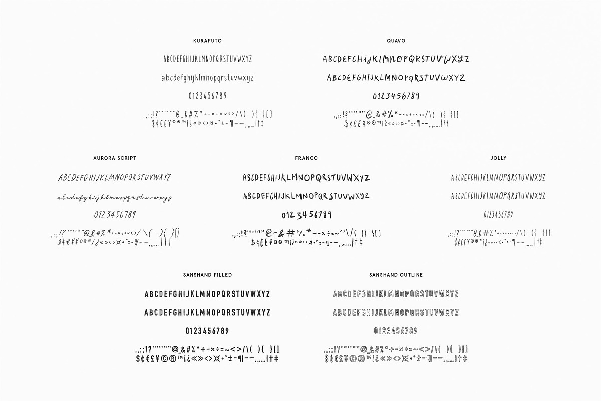 Handwritten Font + Graphics Bundle preview 7