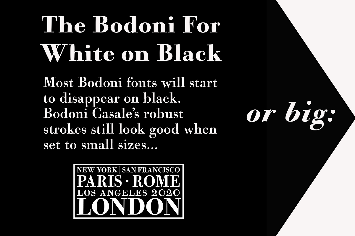 Bodoni Casale - Bonus Package, a Serif Font by California Type Foundry (Photo 6 of 9)