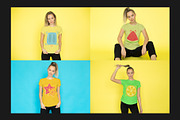 T-Shirt Mock-Up Set, a Shirt Mockup by Freeman Studio (Thumbnail 8 of 15)