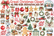 Great Christmas Clipart Bundle, an Illustration by Sublimation Artist (Thumbnail 1 of 6)