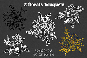 Magical Wildflowers Vector SVG