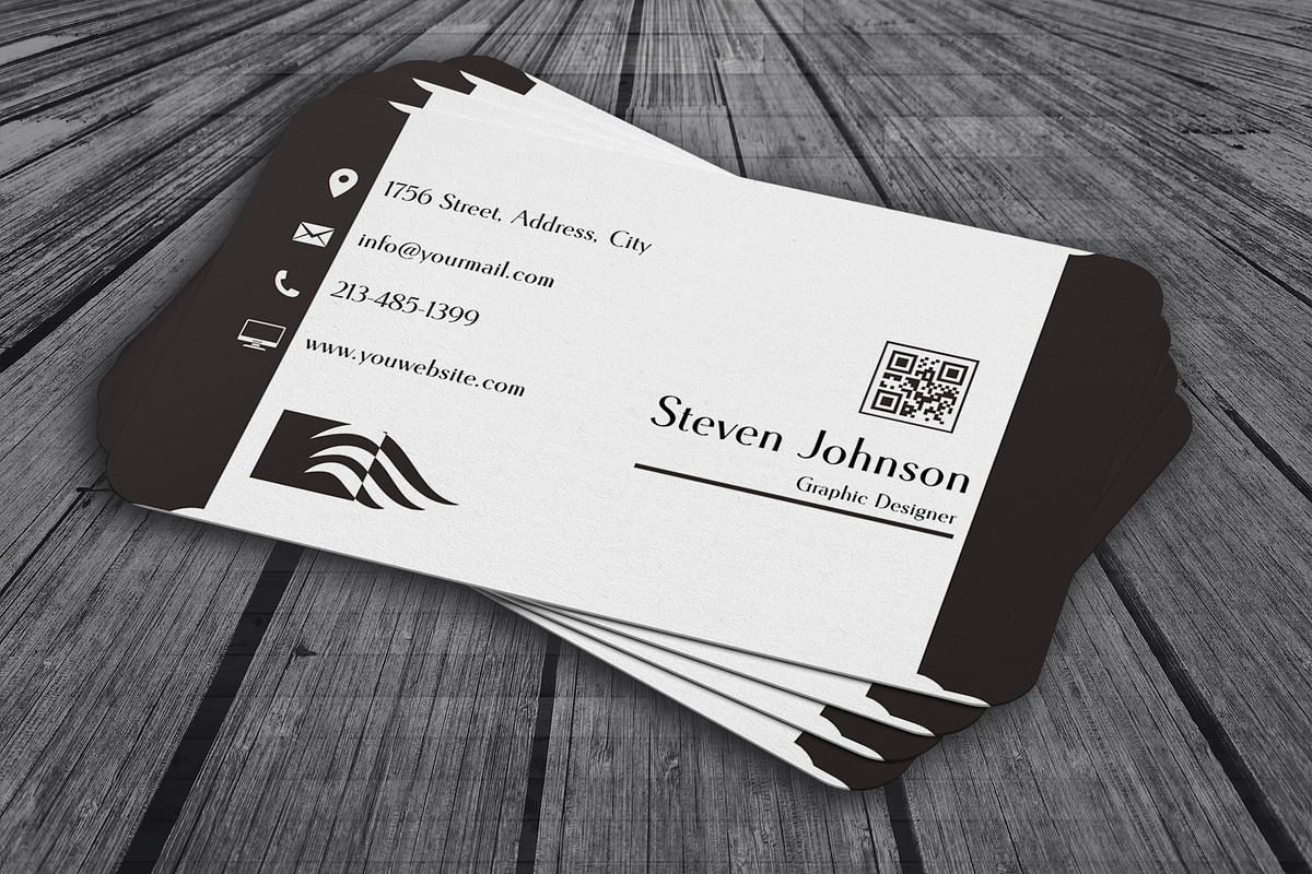 Business Card Canva Template, a Business Card Template by FakhiiDesigns (Photo 1 of 6)