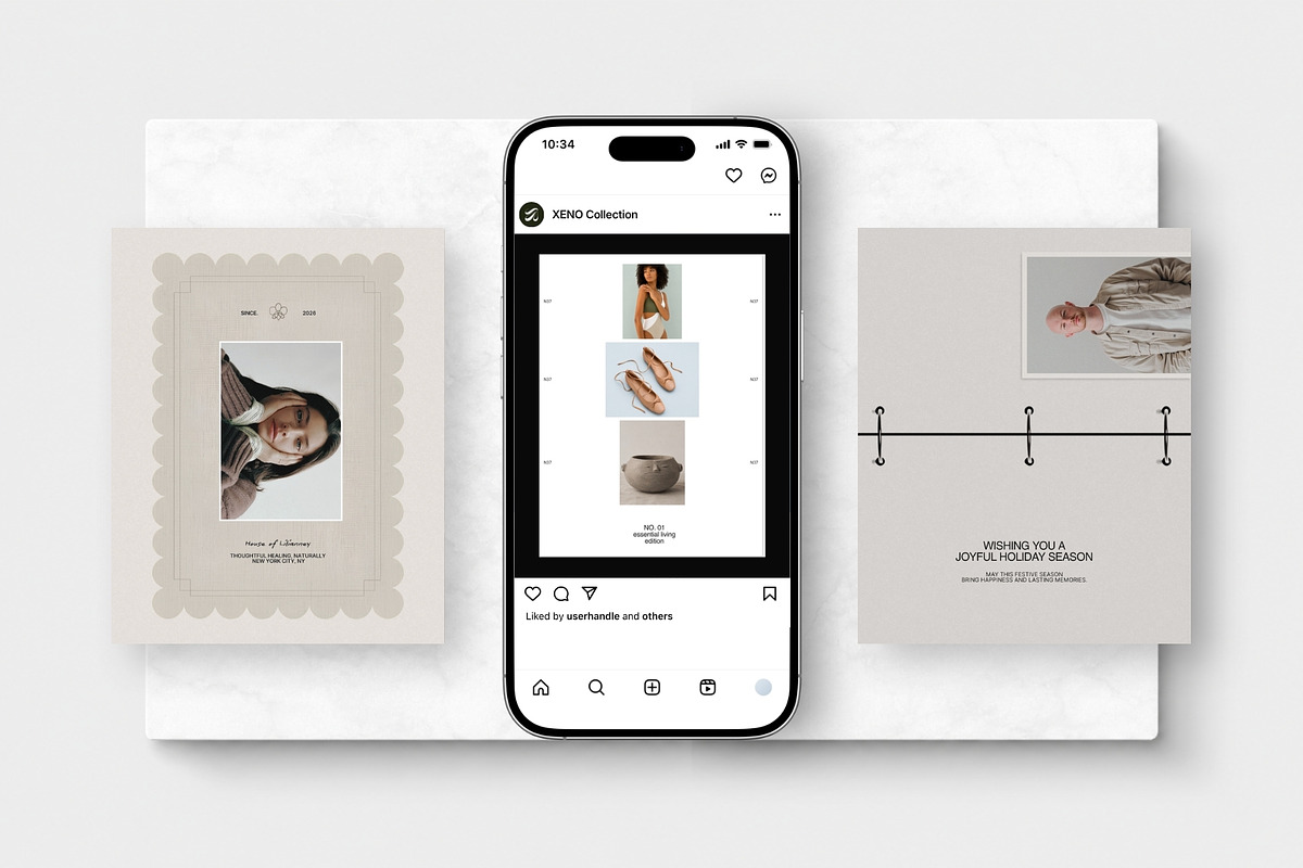 XENO | Instagram Post Bundle, a Social Media Template by The Aesthetic Studio (Photo 4 of 10)