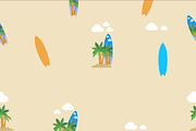 Vector surfing boards and background, a Seasonal Illustration by GreenStockPhotos (Thumbnail 4 of 7)