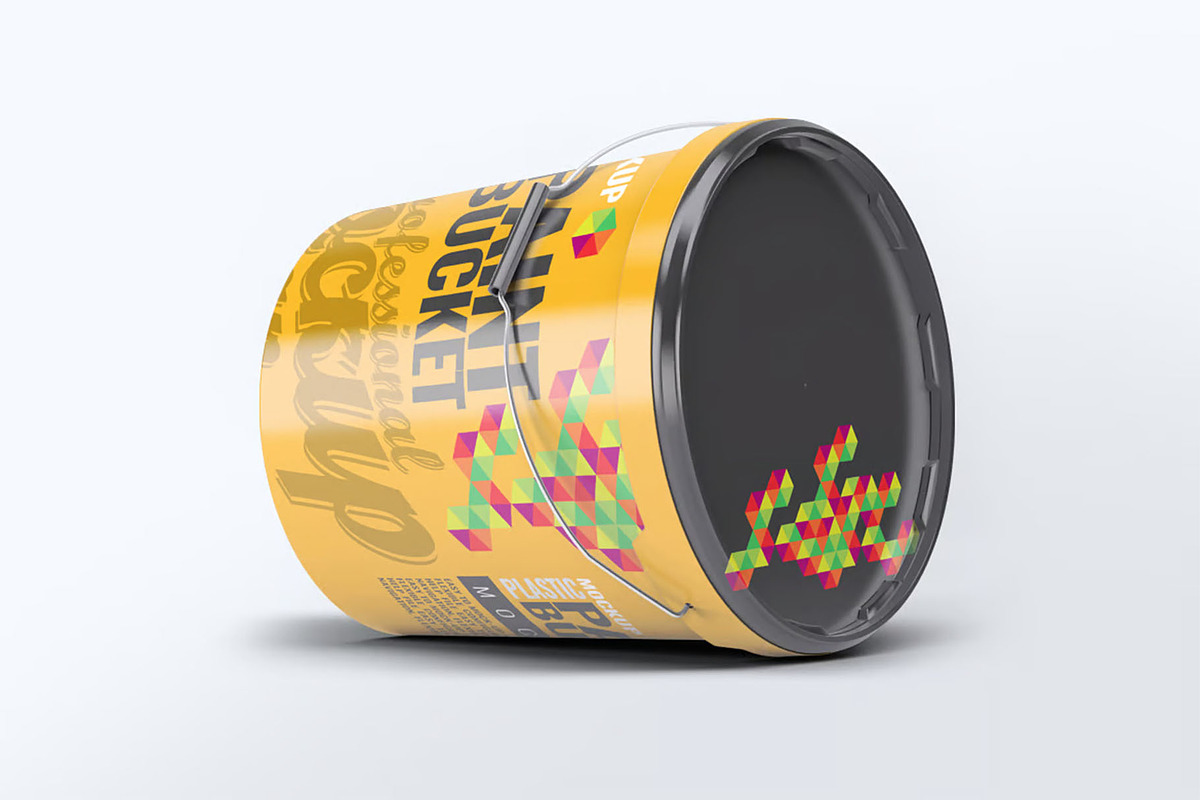 Paint Bucket Mockup, an Advertising Mockup by Hubzway (Photo 2 of 7)
