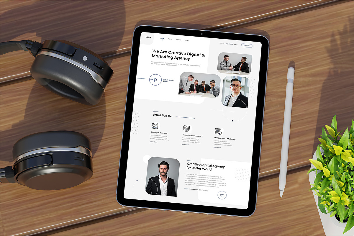 iPad Tablet Mockup Bundles, an iPad Mockup by Graphic Aesthetic (Photo 15 of 25)