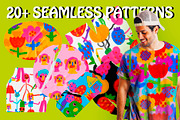 Naive kids scribbles illustrations, a Person Illustration by okchizh (Thumbnail 8 of 12)