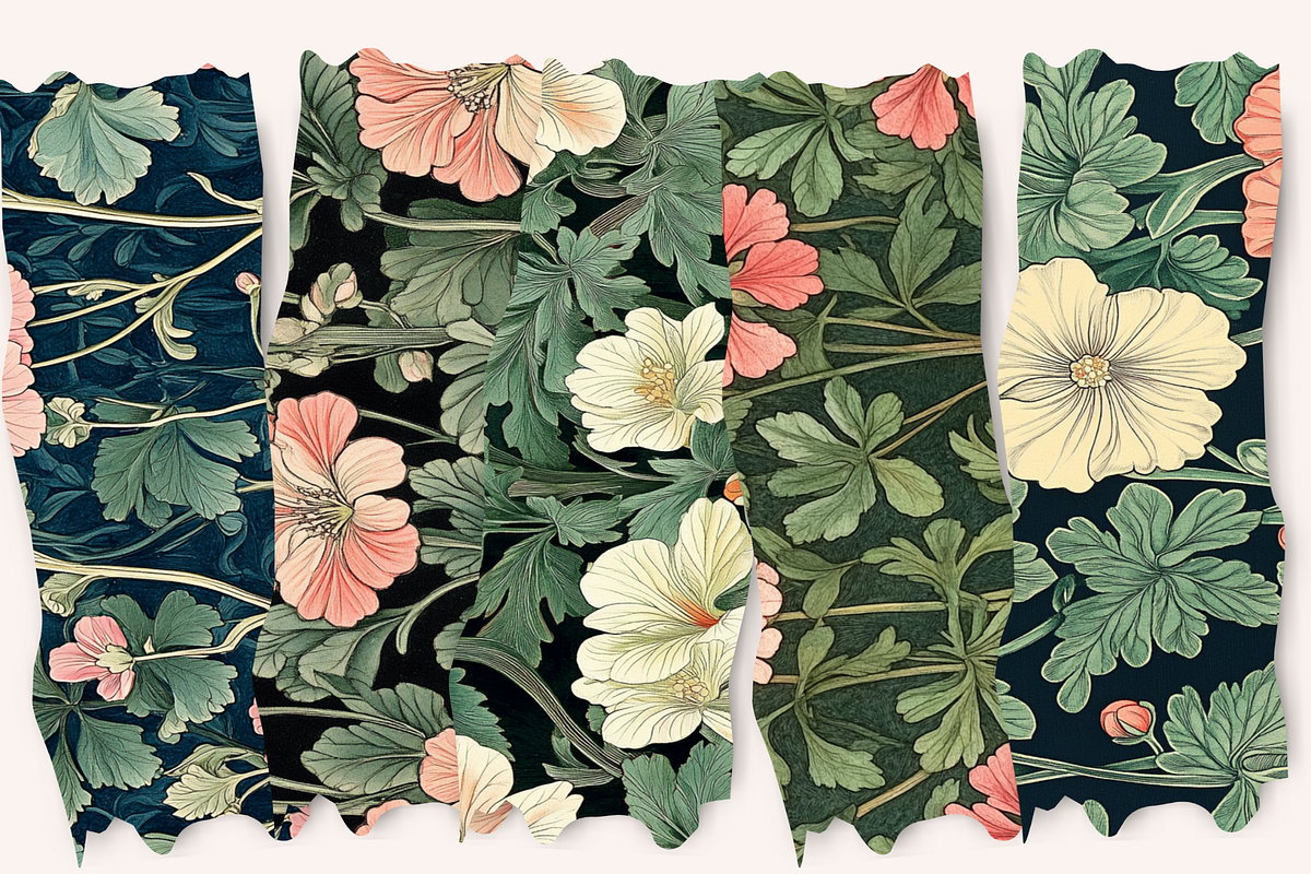 William Morris Geranium Seamless, a Pattern Graphic by PrintablesByFranklyn (Photo 9 of 10)