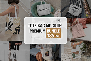 Tote Bag Mockups Premium Bundle