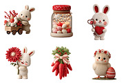 Cottagecore Spring Easter Png Set, an Illustration by CreationArt (Thumbnail 5 of 6)