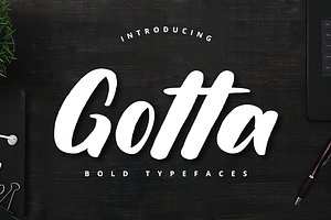 Gotta Bold Typefaces