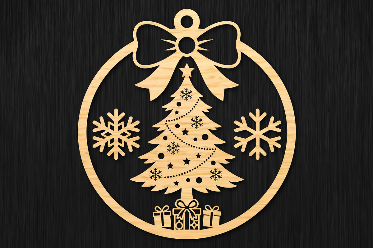 Christmas Tree SVG Laser Cut, an Object Graphic by DreamCafeArt (Photo 3 of 4)