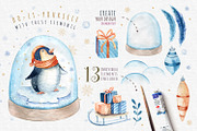 Watercolour penguins, a Decorative Illustration by Peace ART (Thumbnail 3 of 4)