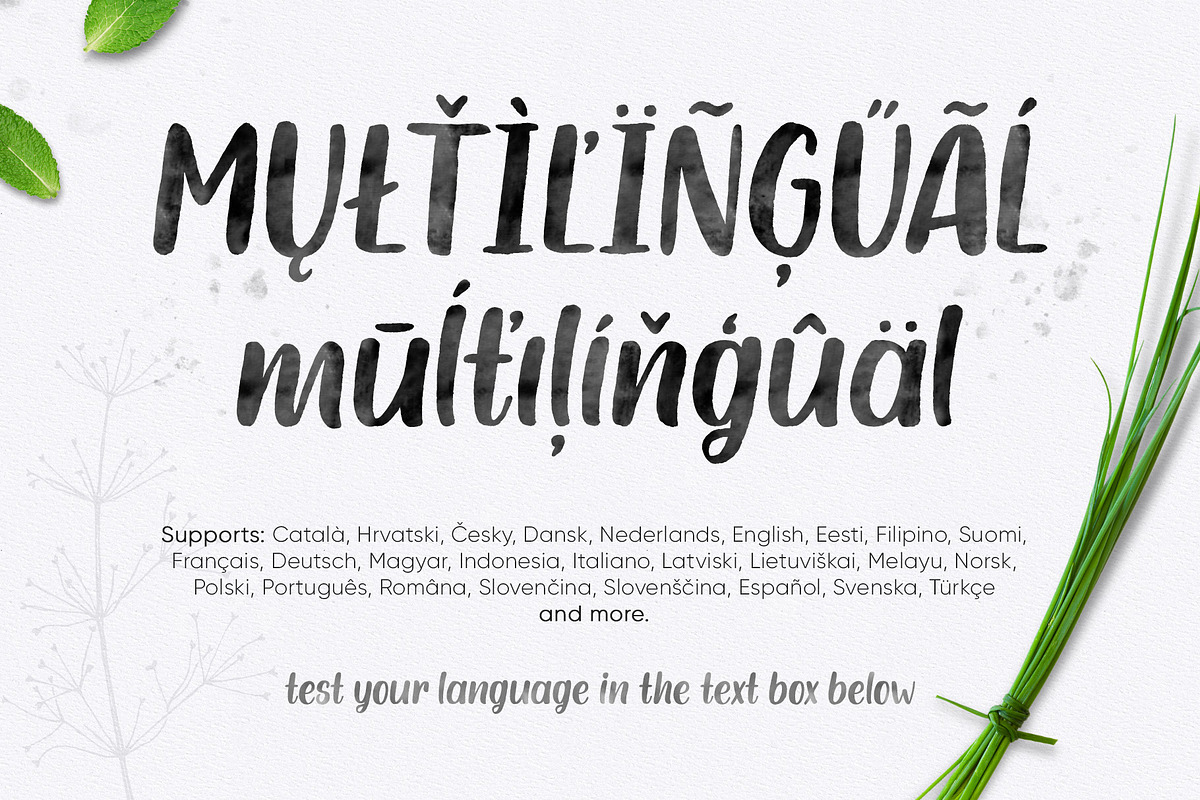 Fresh Herbs Font preview 3