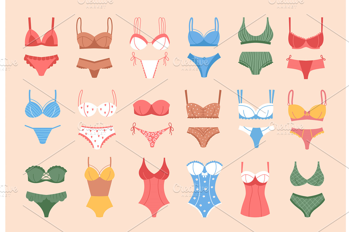 Woman panties. Beauty set of, an Object Illustration by Onyx