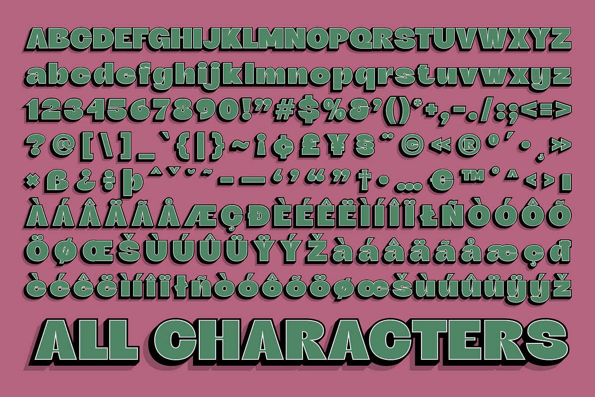 Fulcher 3D, a Sans Serif Font by Craft Supply Co. (Photo 8 of 8)