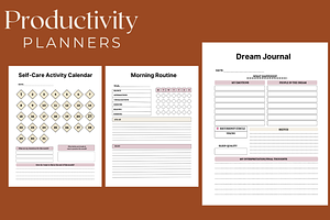 Productivity Planner - 65-Pages