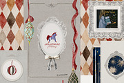 Vintage Christmas Holiday, a Decorative Illustration by 60secondsArt (Thumbnail 4 of 10)