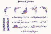 Watercolor Lavender Clipart Provence, a Decorative Illustration by Where summer is (Thumbnail 8 of 13)