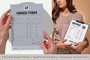 Monochrome Invoice & Order Form, a Stationery Template by Hell Yeah Designs (Thumbnail 4 of 8)