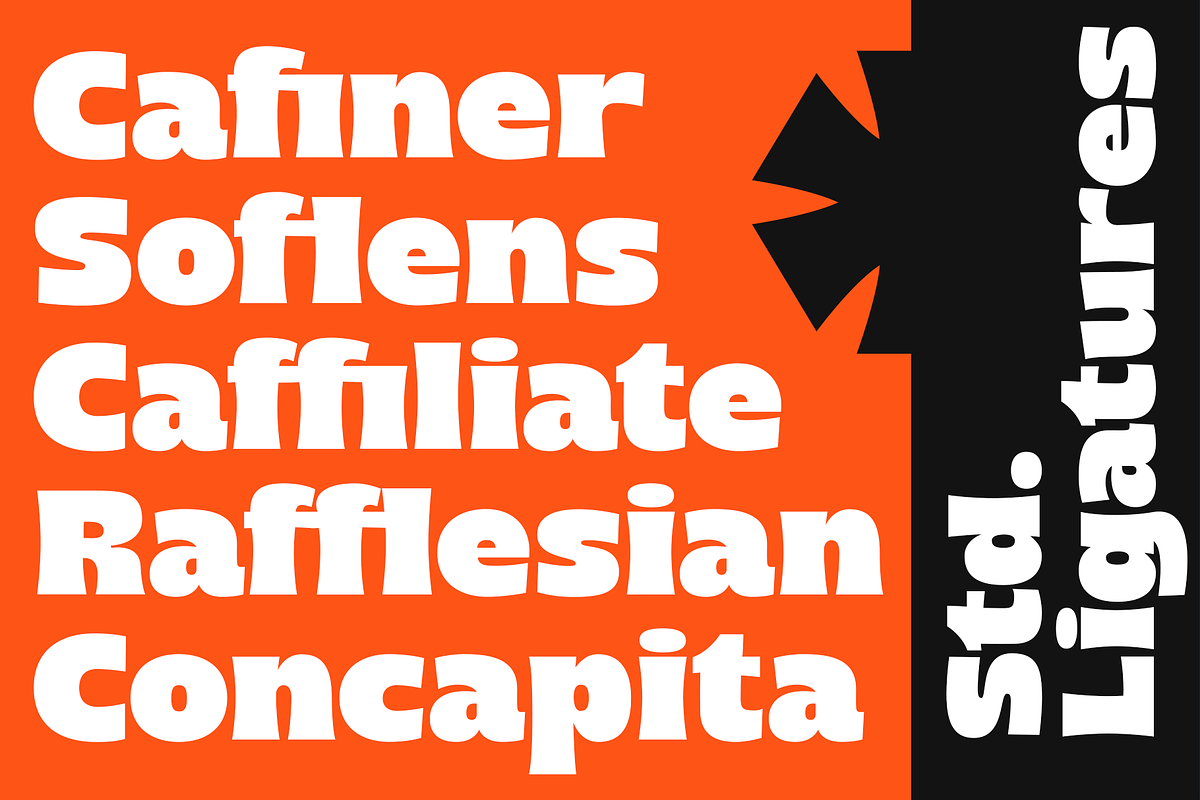 Concapita - Fat Display, a Sans Serif Font by LoneArmy (Photo 5 of 15)