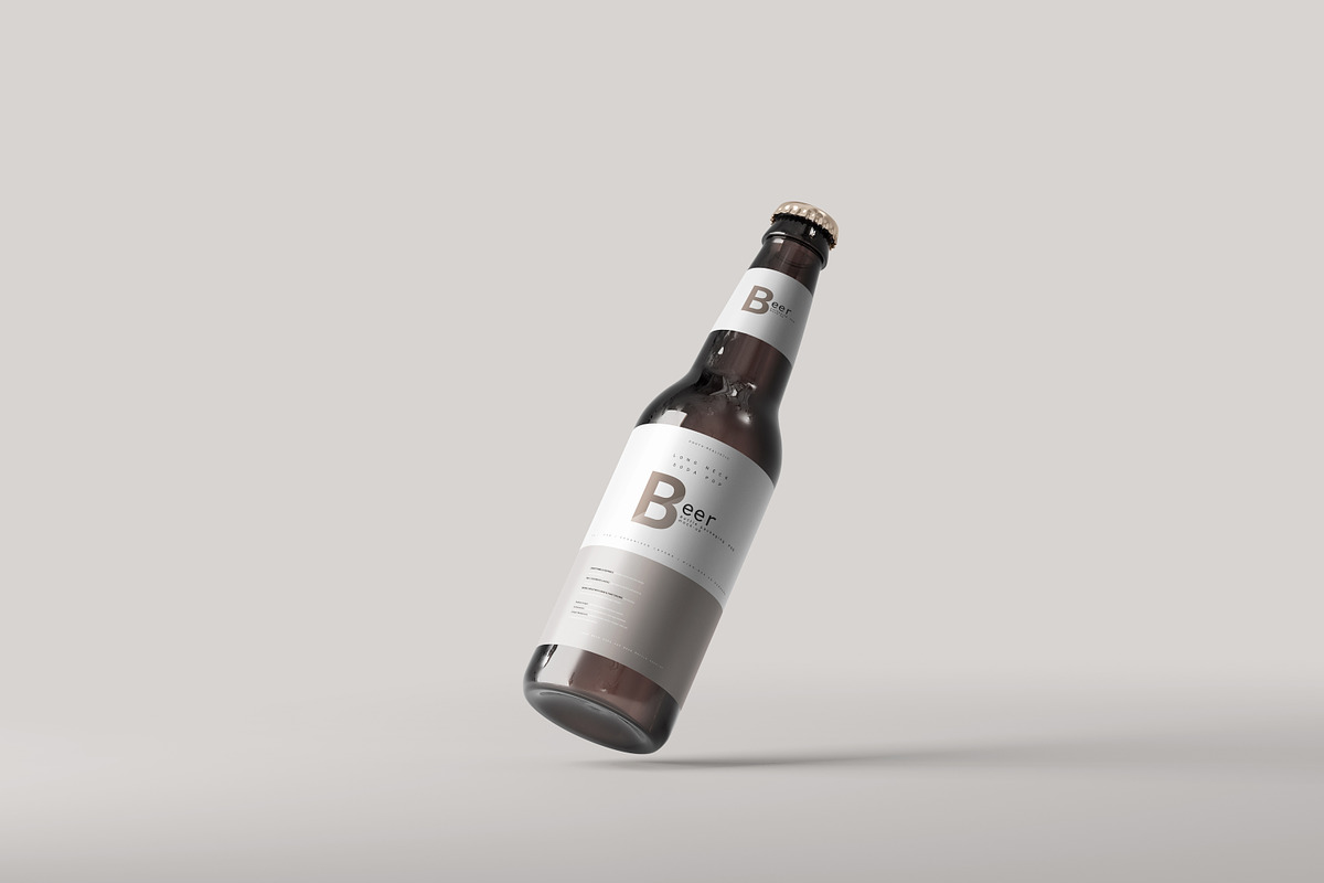 Beer Bottle Mockup, a Packaging Mockup by pmvch (Photo 2 of 10)