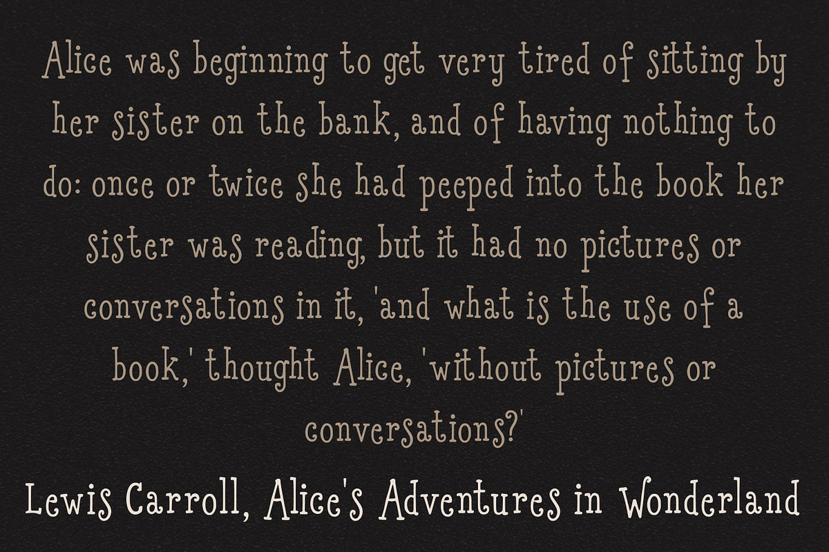 Gabrielletta Wobbly Serif Font, a Serif Font by The October Creative (Photo 5 of 8)