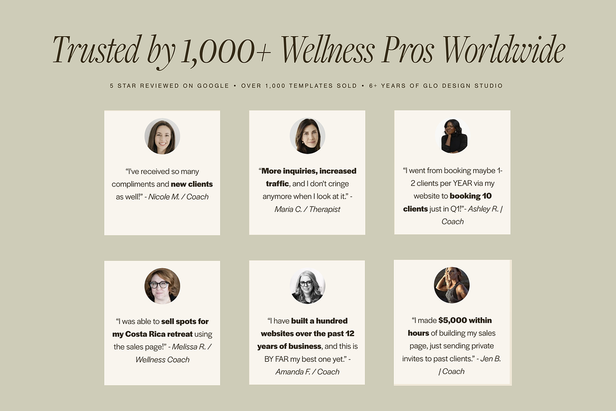 Squarespace 7.1 Coaching Template, a Squarespace Template by Glo Design Studio (Photo 11 of 11)