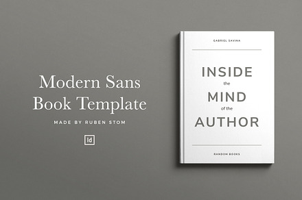 Modern Sans Book Template, a Magazine Template by Ruben Stom