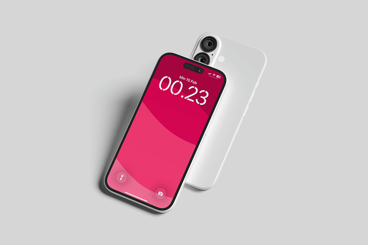 iPhone 16 Mockup, an iPhone Mockup by seramoe (Photo 4 of 5)