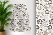 Taupe Textured Floral Seamless, a Pattern Graphic by Sharon Schwalbe (Thumbnail 1 of 4)