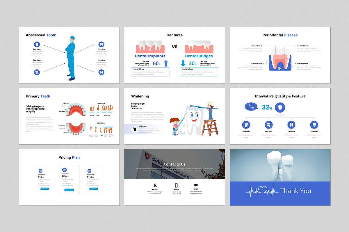 Dental Presentation Template, a Presentation Template by GenerousArt (Photo 5 of 7)