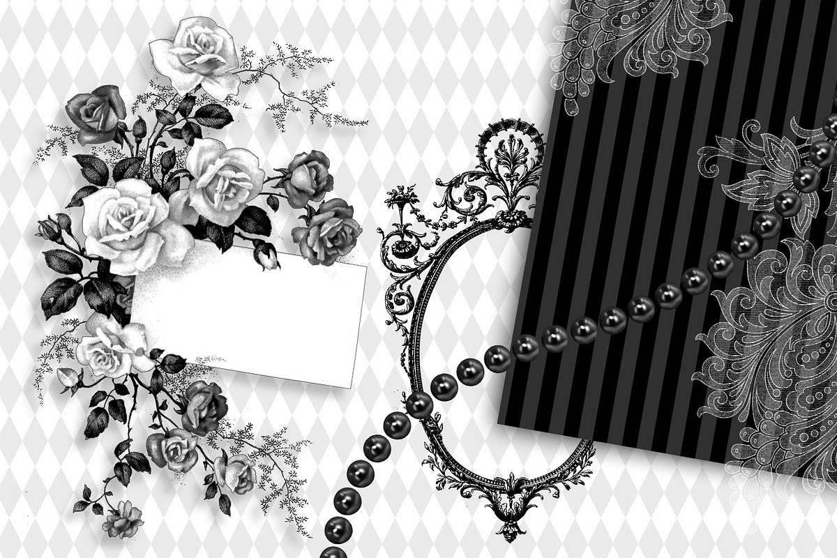 Black & White Alice Graphics, an Illustration by Digital Curio (Photo 3 of 8)