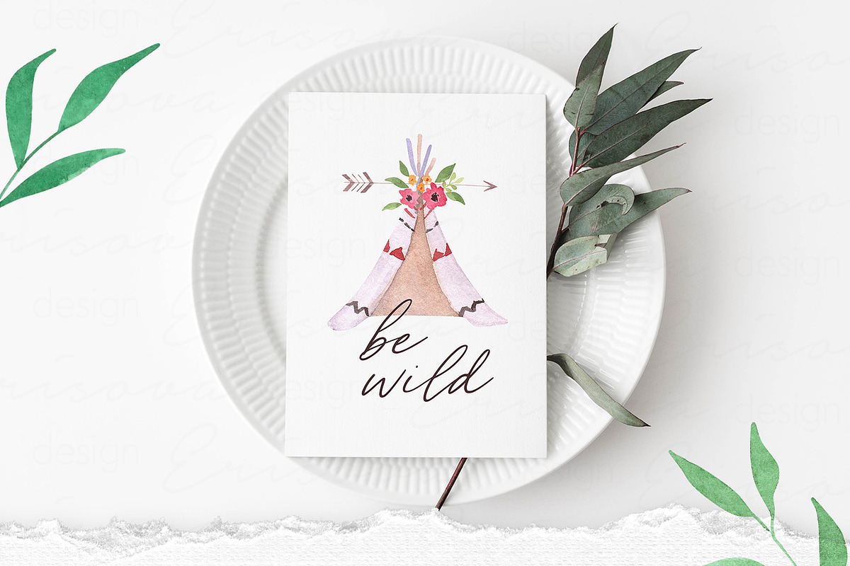 Bohemian Flowers & Feathers, a Work Illustration by SOVA (Photo 6 of 8)