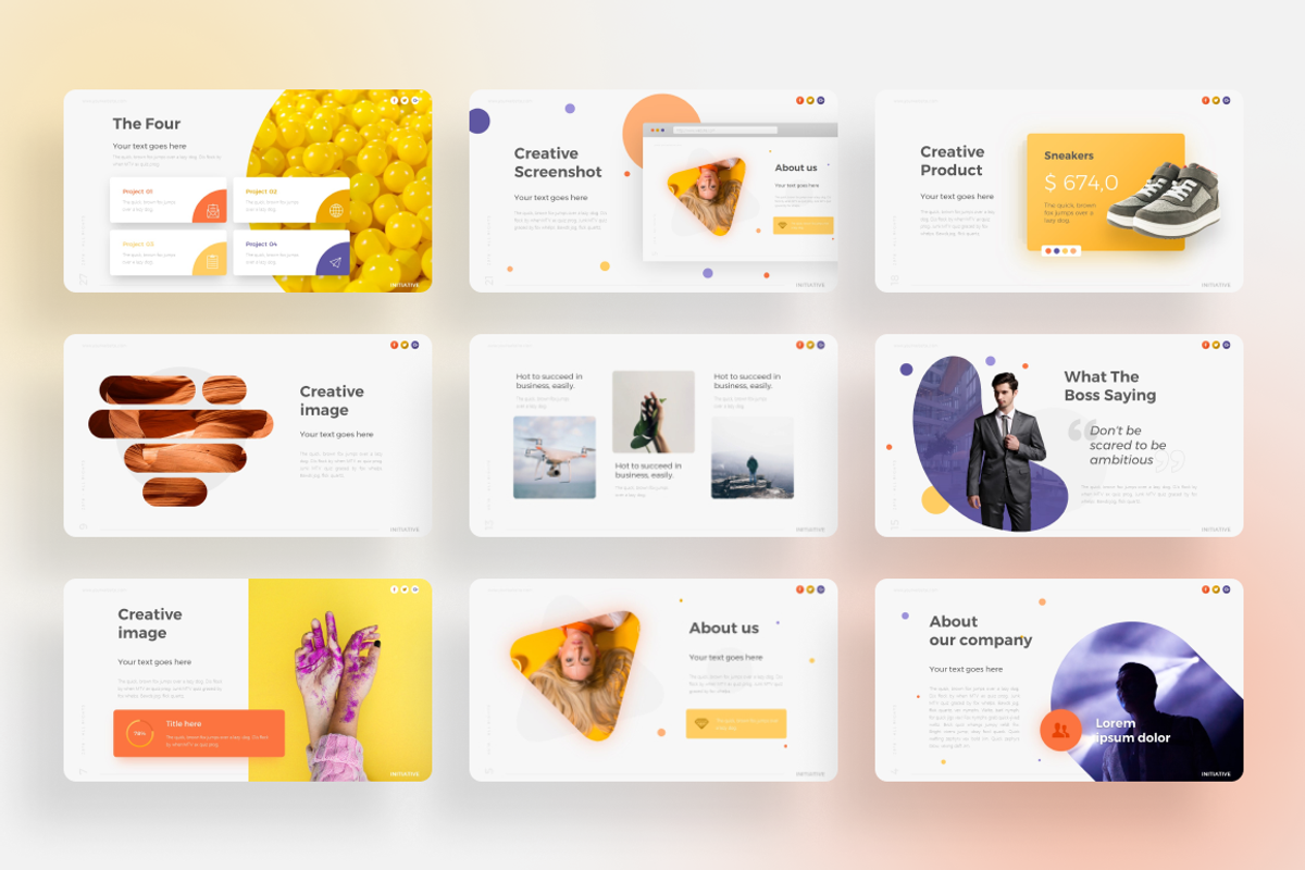 60.000+ Colorful Presentation