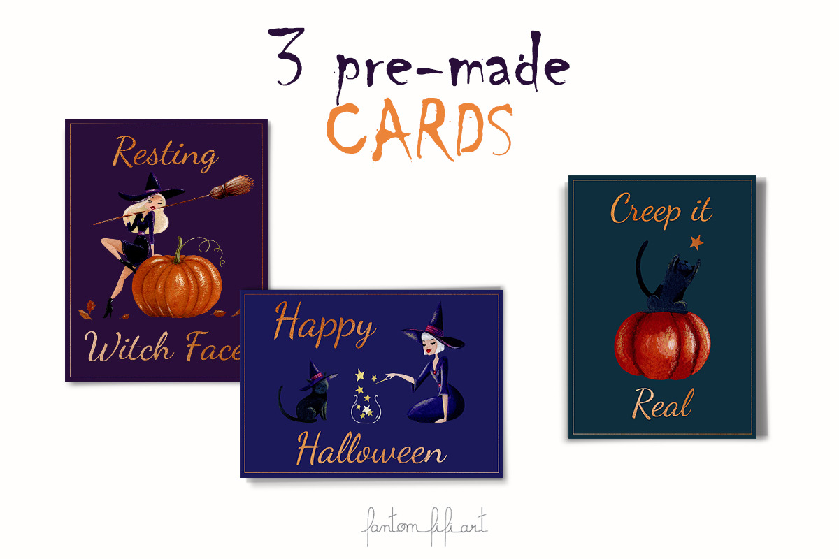 Mini Halloween Collection, an Animal Illustration by Fantom Fifi Art (Photo 4 of 5)