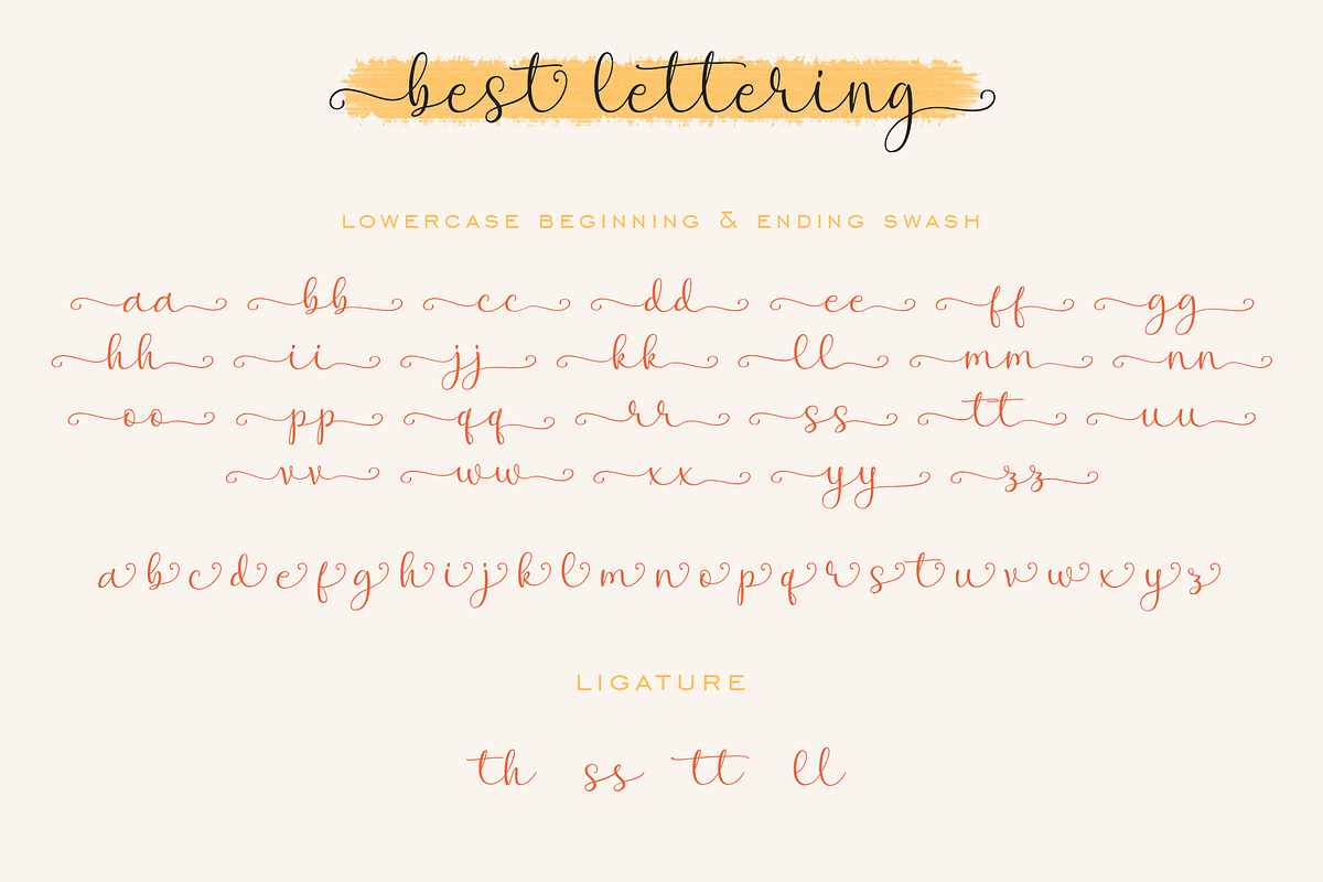 Best Lettering - Handwritten Script, a Script Font by Beautypes