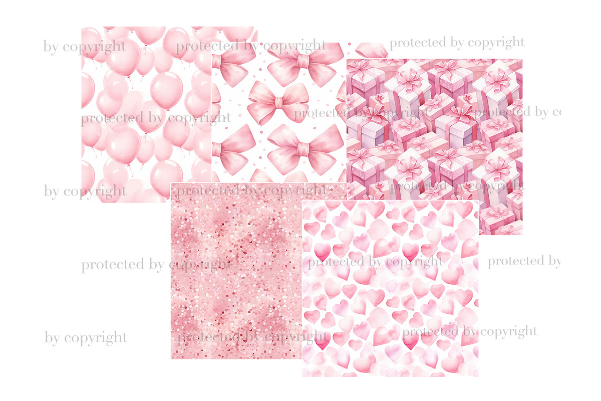 Mothers Day Digital Papers, a Pattern Graphic by GlamArtZhanna (Photo 3 of 4)