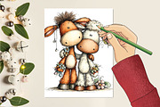 Whimsical Animals Best Friend Clipar, an Animal Illustration by SVGArt (Thumbnail 8 of 9)