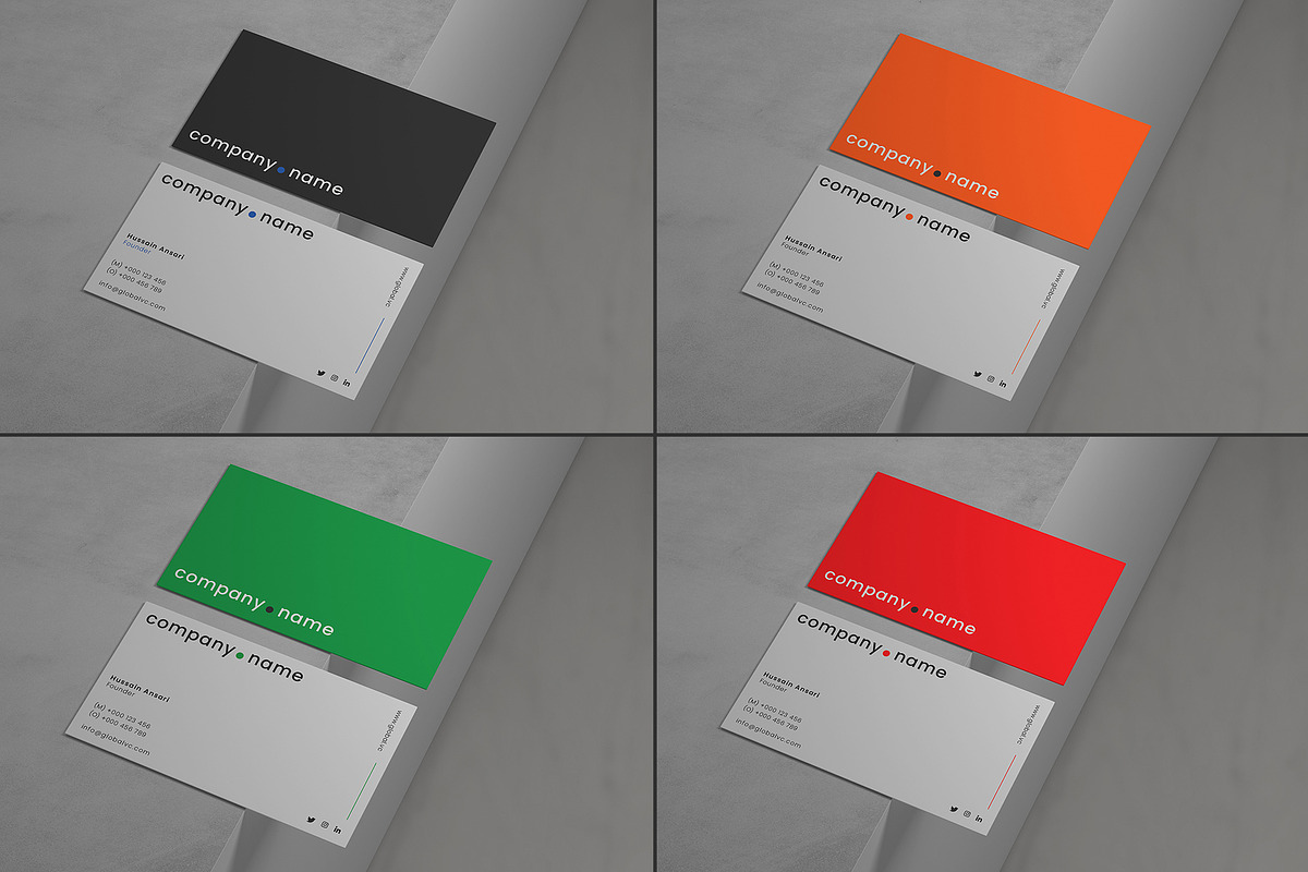 Modern Simple Business Card, a Business Card Template by Saman Osama (Photo 3 of 6)