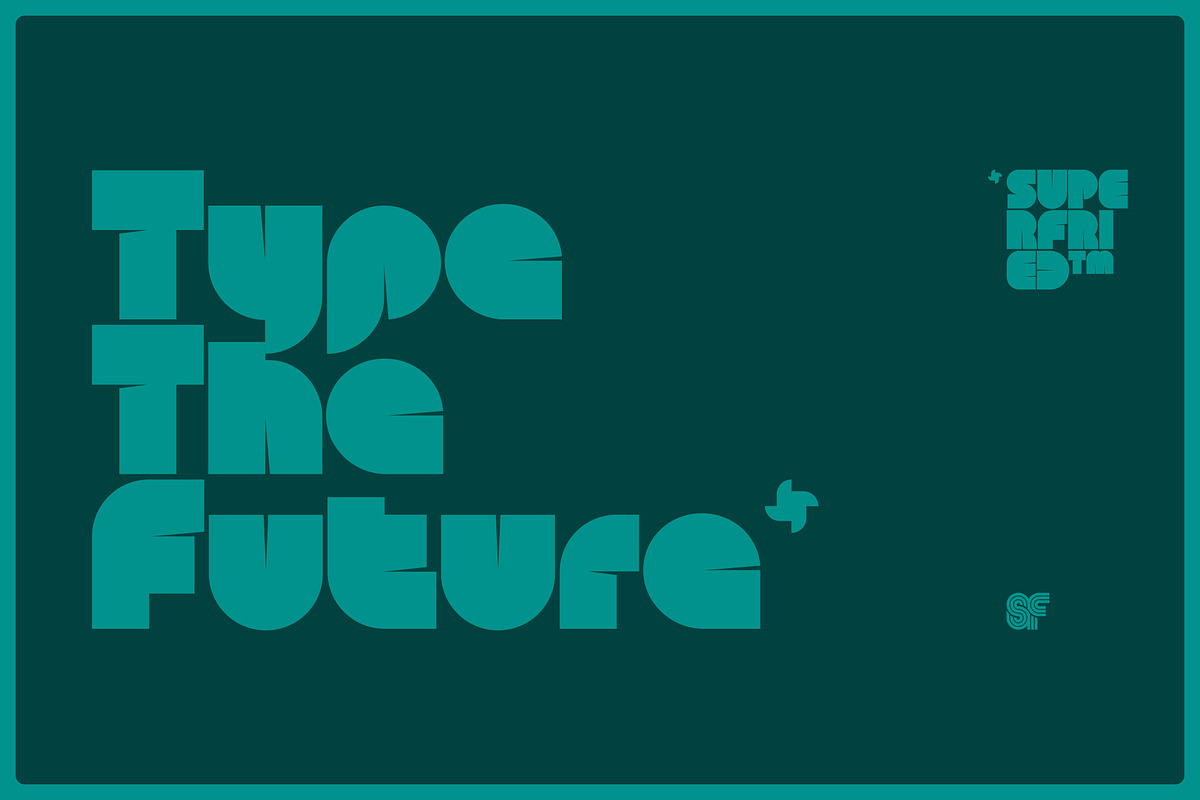SLICE | Retro Display Font, a Sans Serif Font by Superfried Font Shop (Photo 6 of 6)