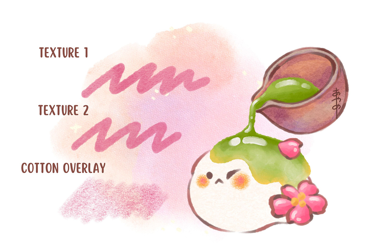 Kawaii procreate cotton brush, a Brush Add-On by ProcreateiBox (Photo 3 of 6)