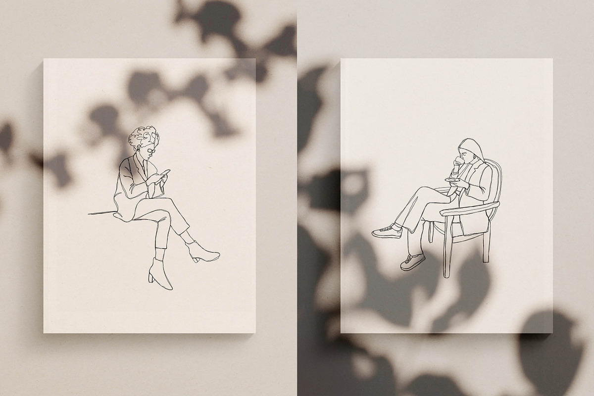 Working From Home : Line Drawings, a Technology Illustration by Whimsy Works (Photo 7 of 7)